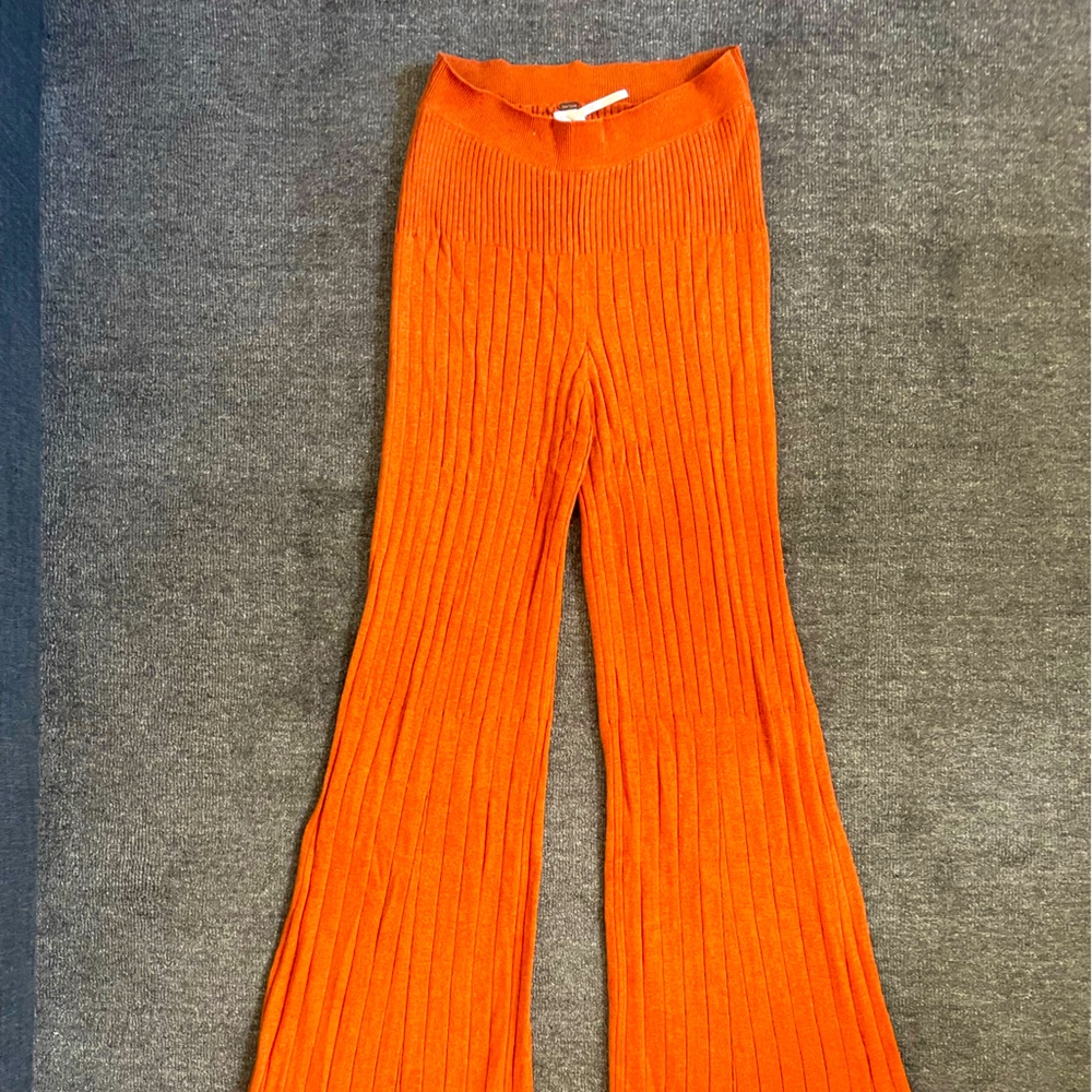 Free People knit flared pants